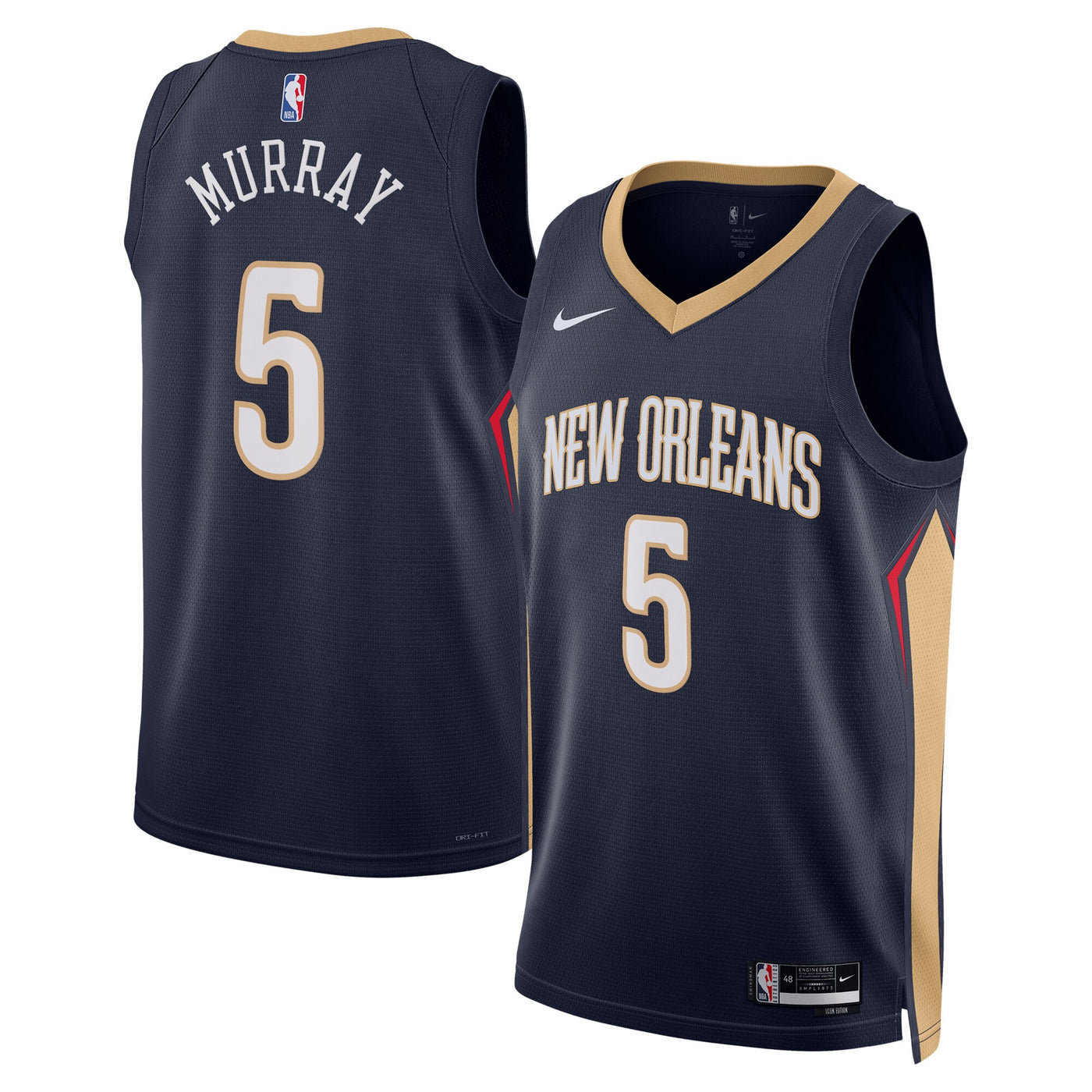 New Orleans Pelicans Nike Icon Edition Swingman Jersey - Navy - Dejounte Murray
