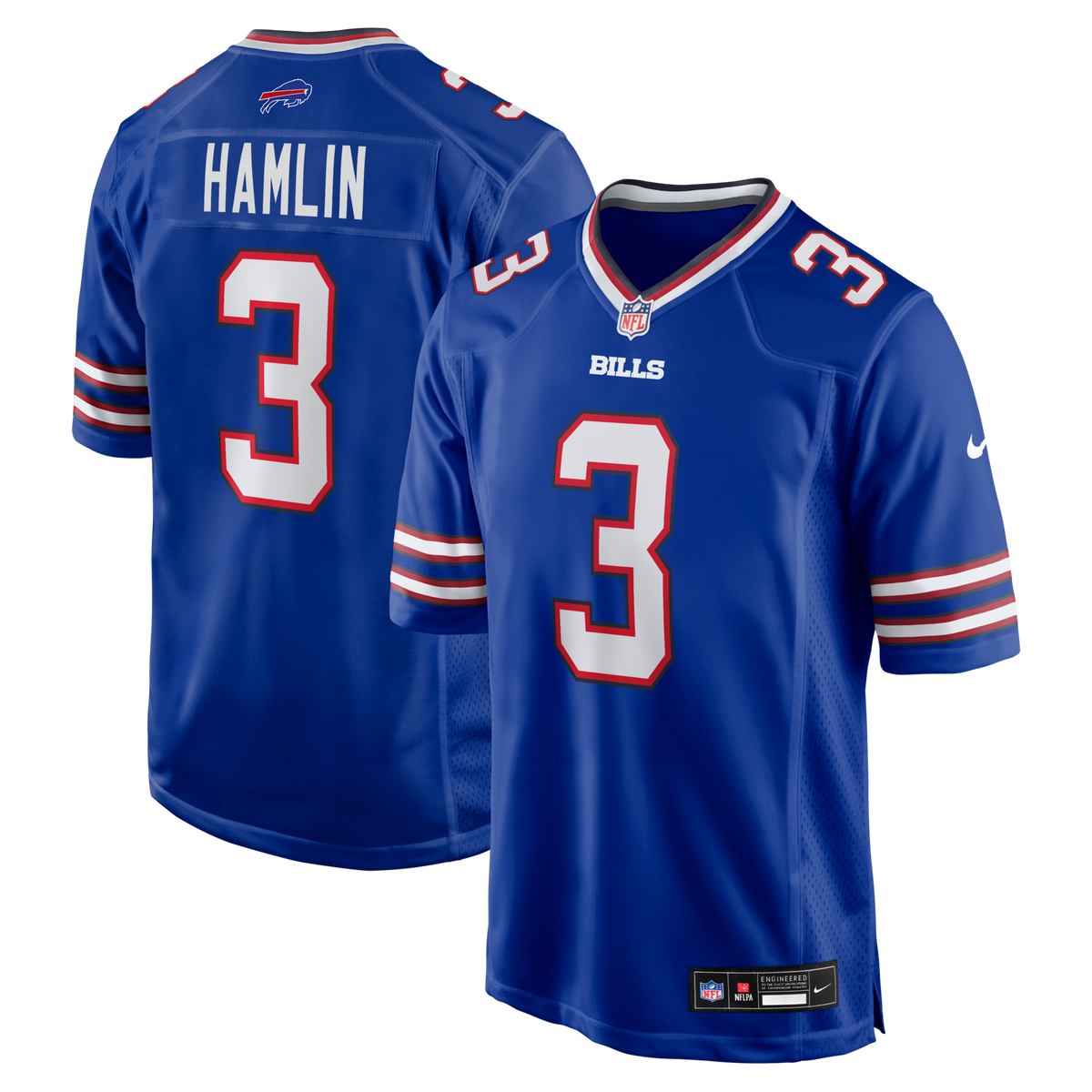 Buffalo Bills Damar Hamlin Royal Game Jersey