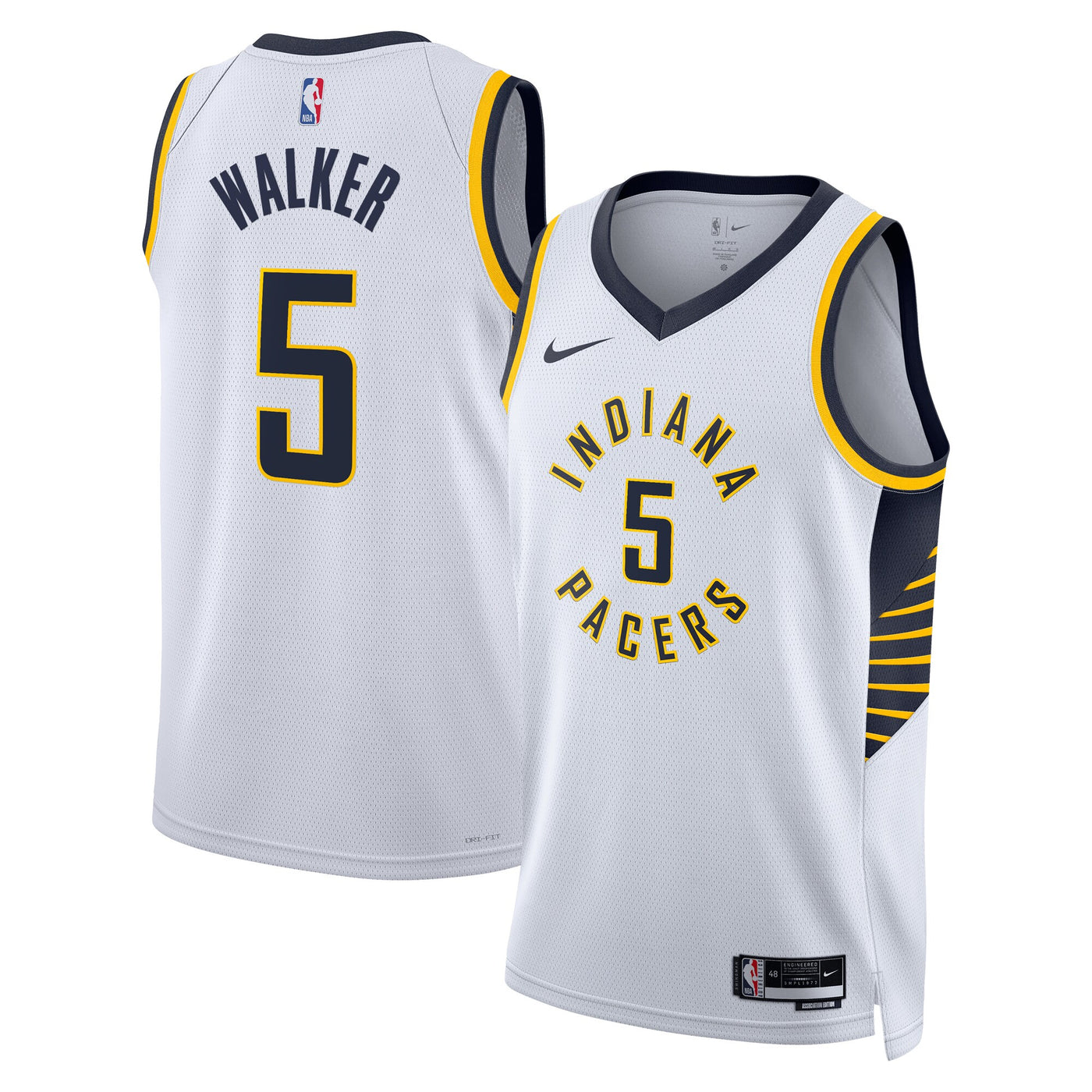 Indiana Pacers Nike Association Edition Swingman Jersey - White - Jarace Walker