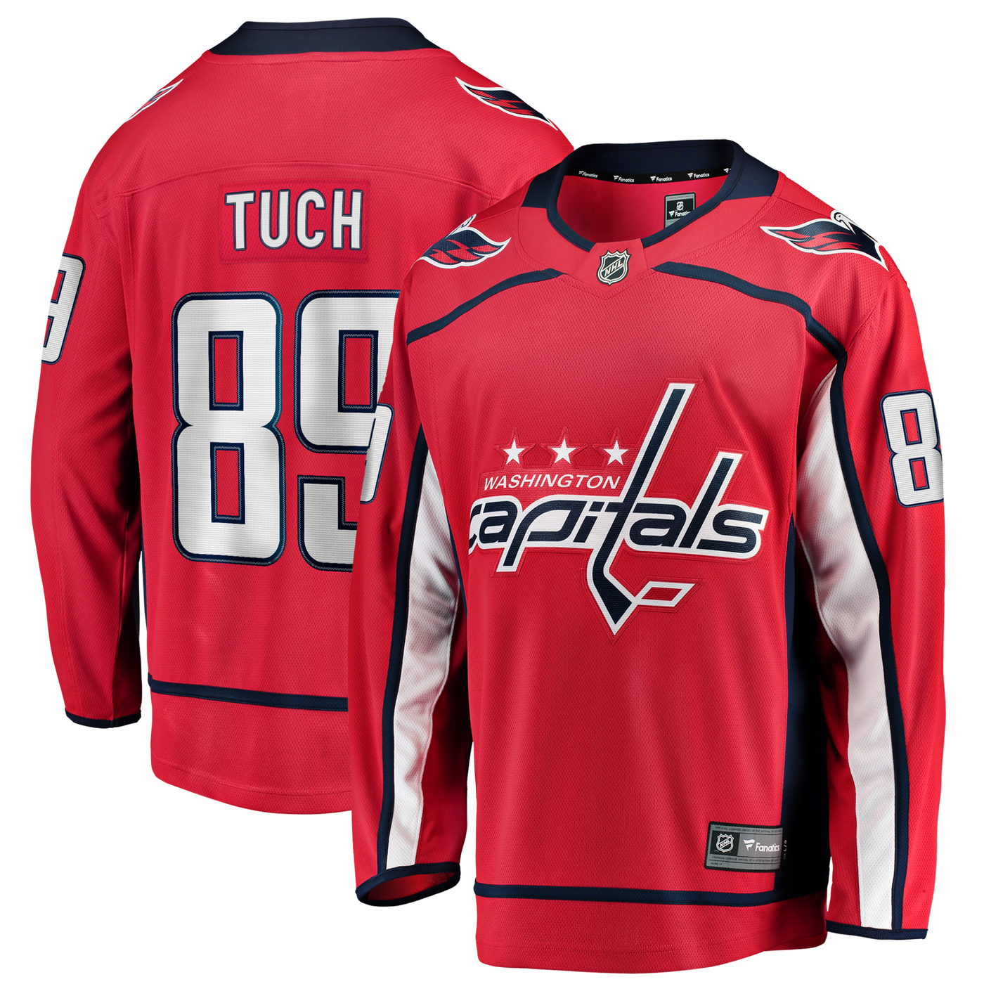 Washington Capitals Alex Tuch Fanatics Red Home Breakaway Jersey