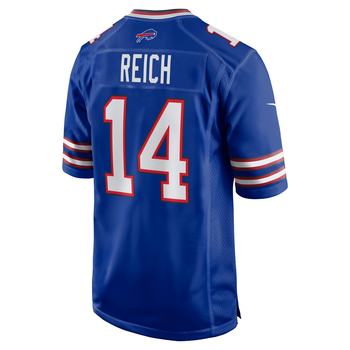 Buffalo Bills Frank Reich Royal Game Retired Player Jersey