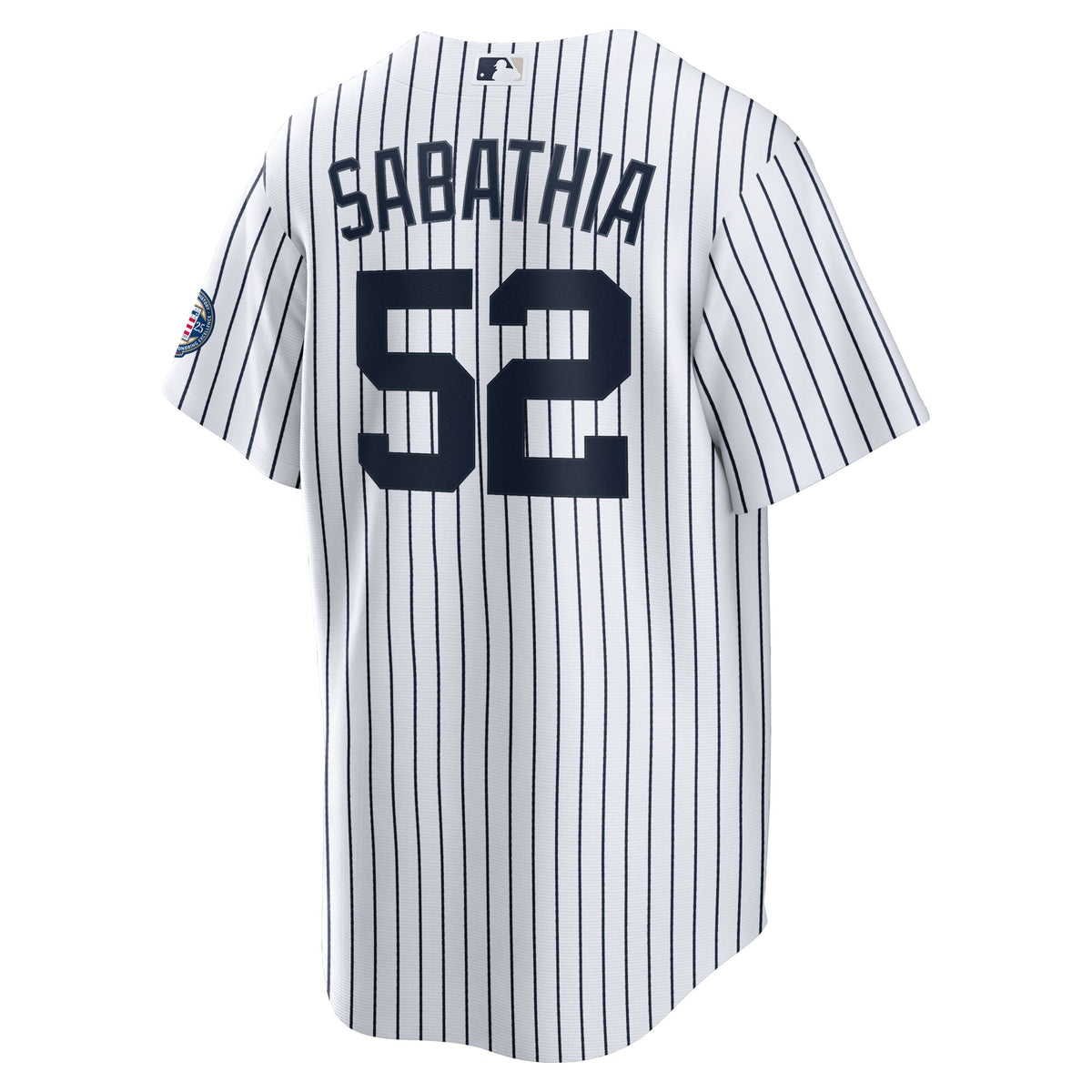 New York Yankees CC Sabathia White 2025 Baseball Hall of Fame Name & Number Retired Replica Jersey