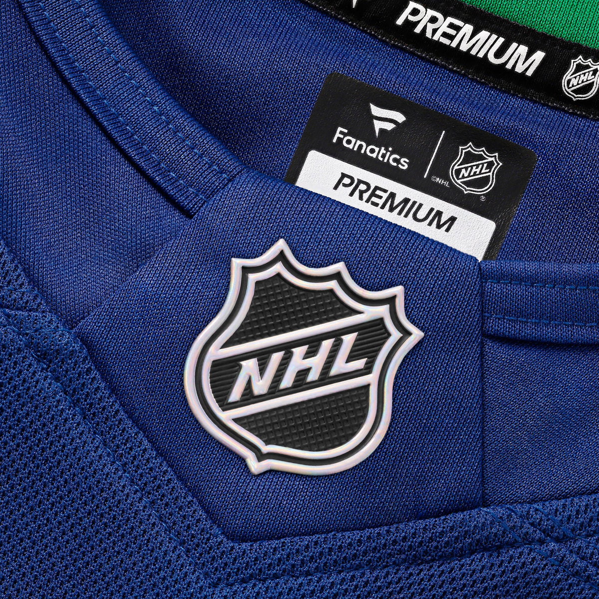 Vancouver Canucks Fanatics Blue Home Premium Custom Jersey