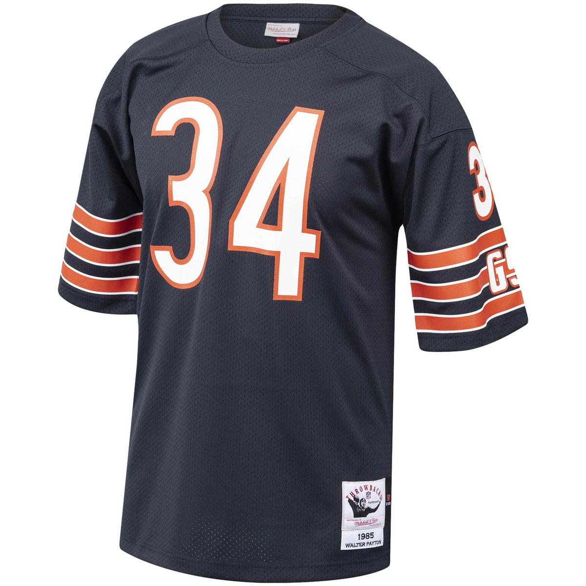 Chicago Bears 1985 Walter Payton Mitchell & Ness Navy Authentic Throwback Retired Player Jersey