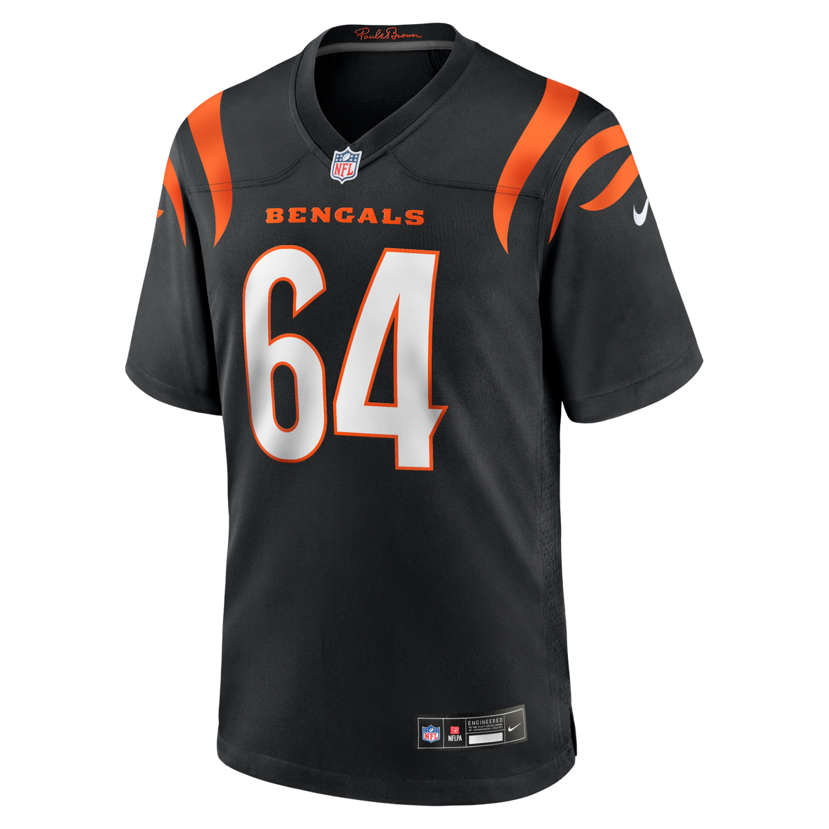 Cincinnati Bengals Ted Karras Black Game Player Jersey