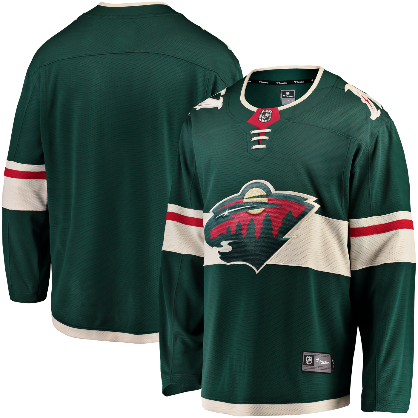 Minnesota Wild Fanatics Green Home Breakaway Jersey