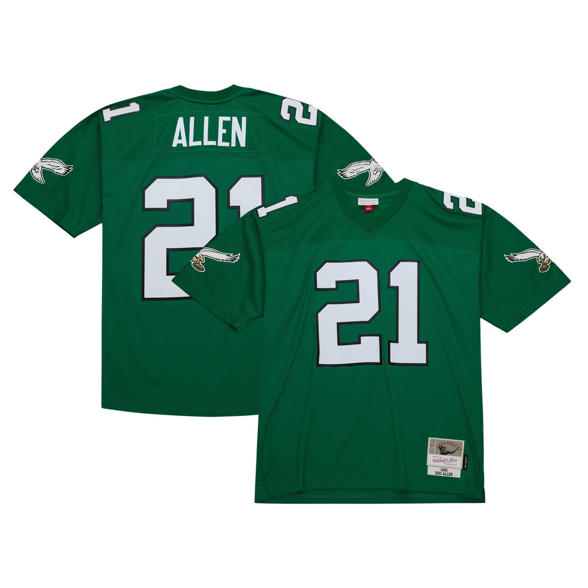 Philadelphia Eagles Eric Allen Mitchell & Ness Kelly Green Legacy Replica Jersey