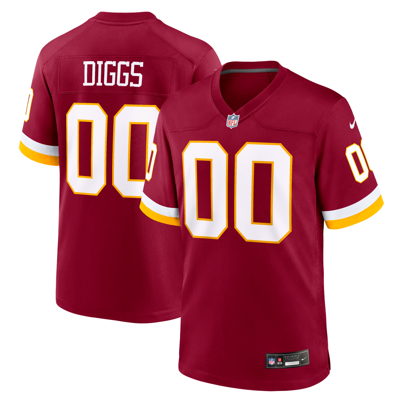 Washington Commanders Stefon Diggs Nike Burgundy Game Jersey
