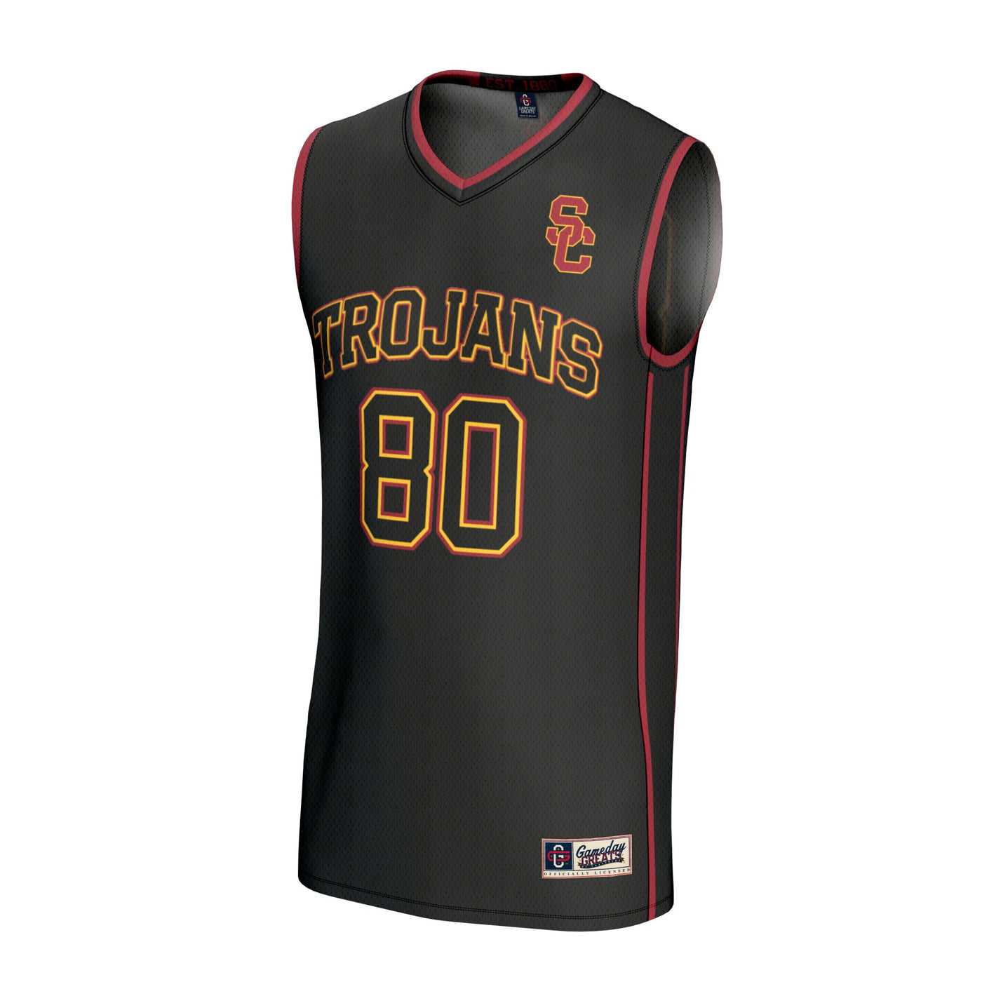GameDay Greats #80 Black USC Trojans Lightweight Basketball Fashion Jersey