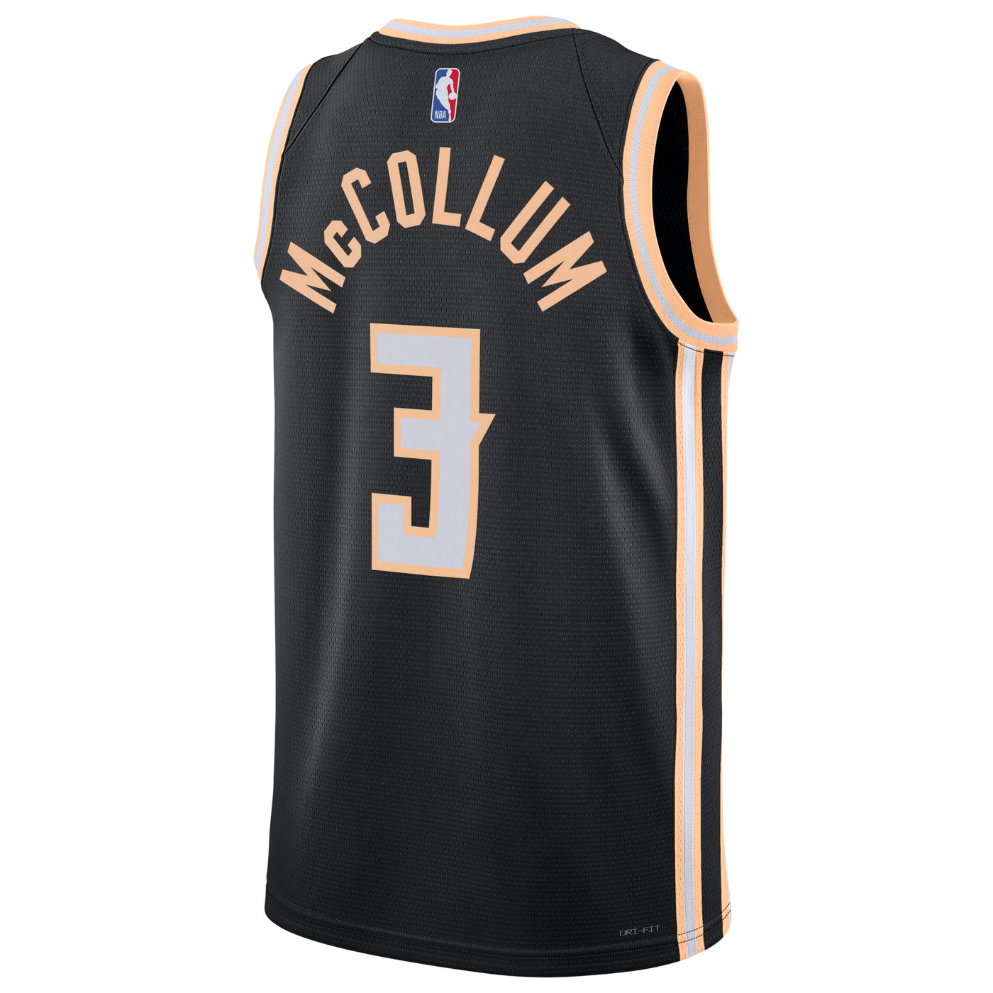 Nike Atlanta Hawks 2025/26 Nike City Edition Swingman Jersey - Black - CJ McCollum