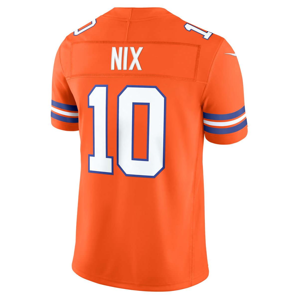 Denver Broncos Bo Nix Orange Alternate Mile High Collection 1977 Throwback Vapor F.U.S.E. Stitched Limited Jersey