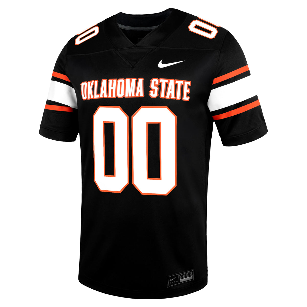 Oklahoma State Cowboys Custom Football Game Jersey - Black
