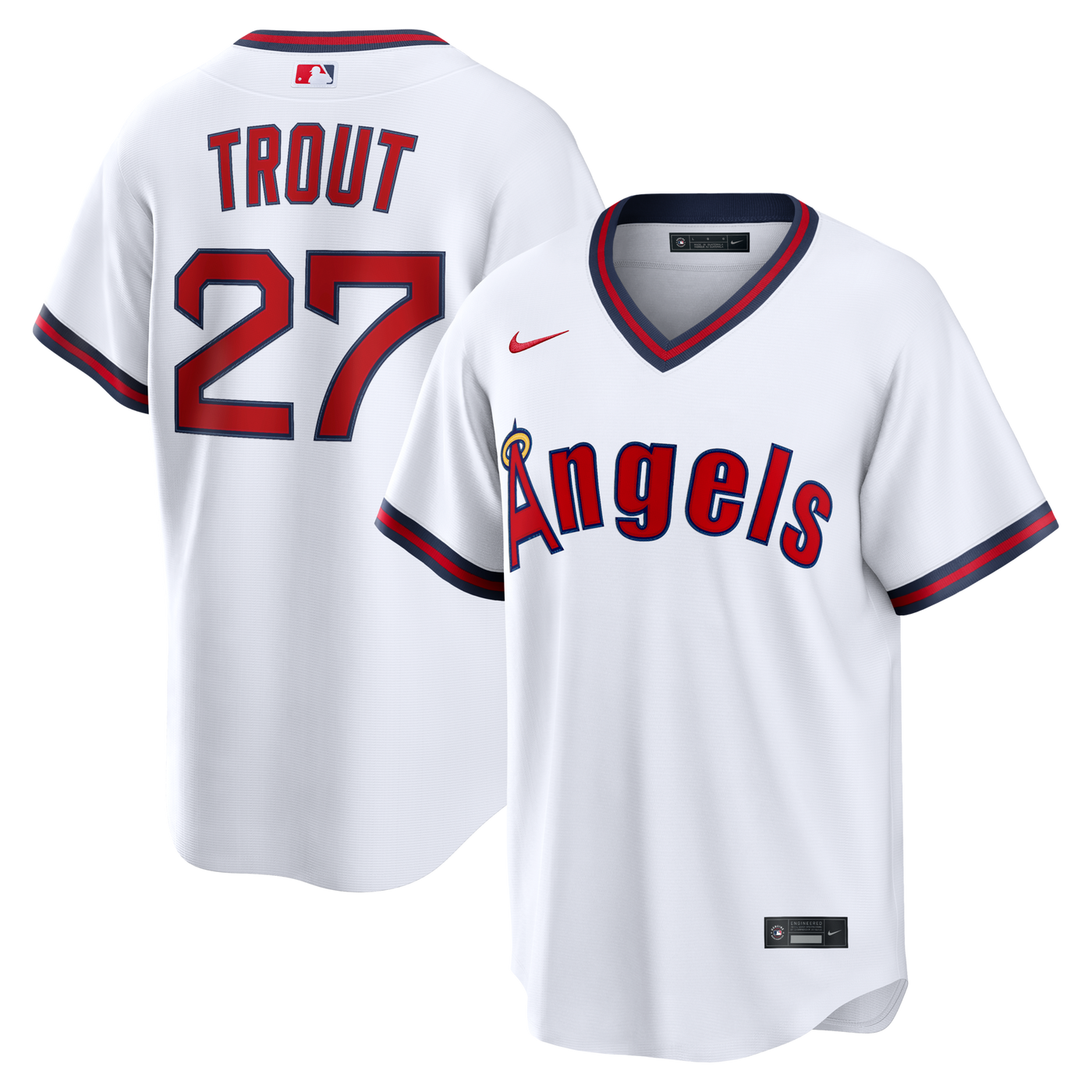 Los Angeles Angels Mike Trout Nike White Alternate Replica Jersey