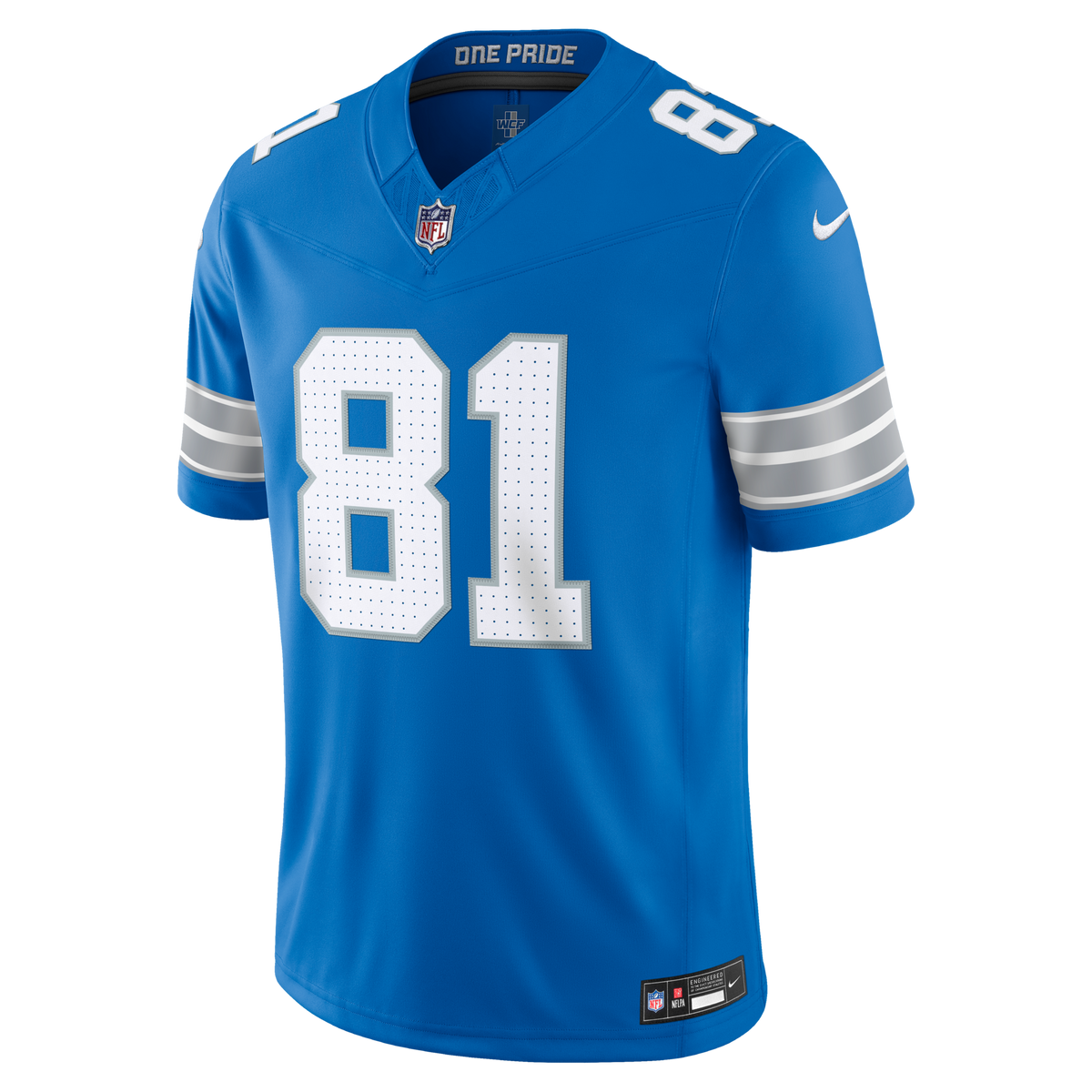 Detroit Lions Calvin Johnson Blue Vapor F.U.S.E. Stitched Retired Limited Jersey