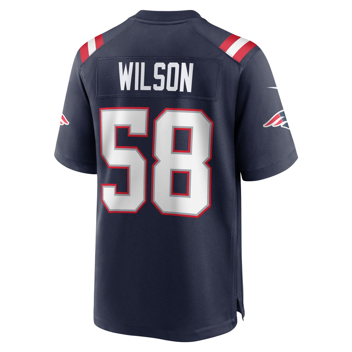 New England Patriots Jared Wilson Navy Team Game Jersey