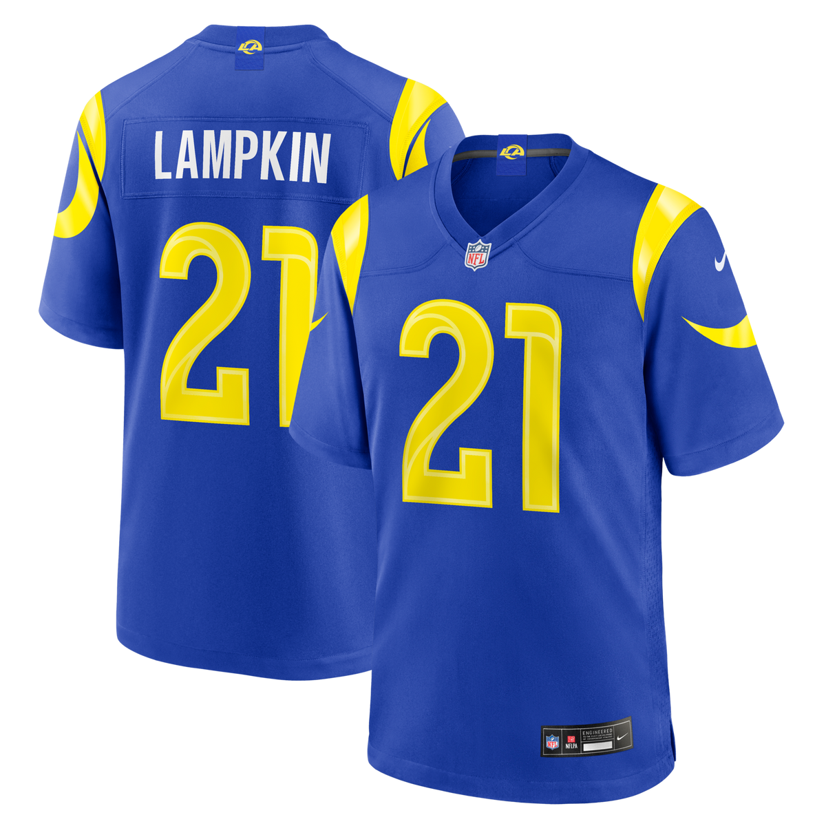 Los Angeles Rams Cam Lampkin Royal Team Game Jersey