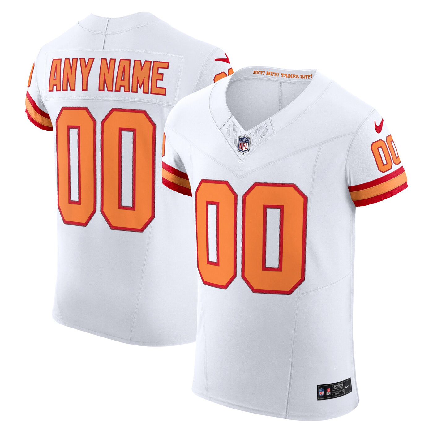 Tampa Bay Buccaneers Nike White Vapor F.U.S.E. Custom Elite Jersey