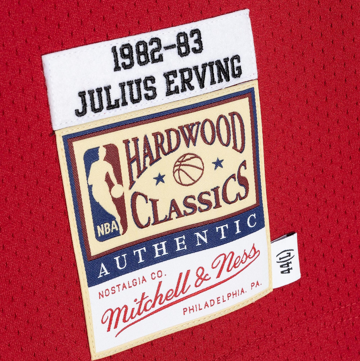 Philadelphia 76ers Mitchell & Ness Julius Erving 82-83 Authentic Road Jersey - Scarlet