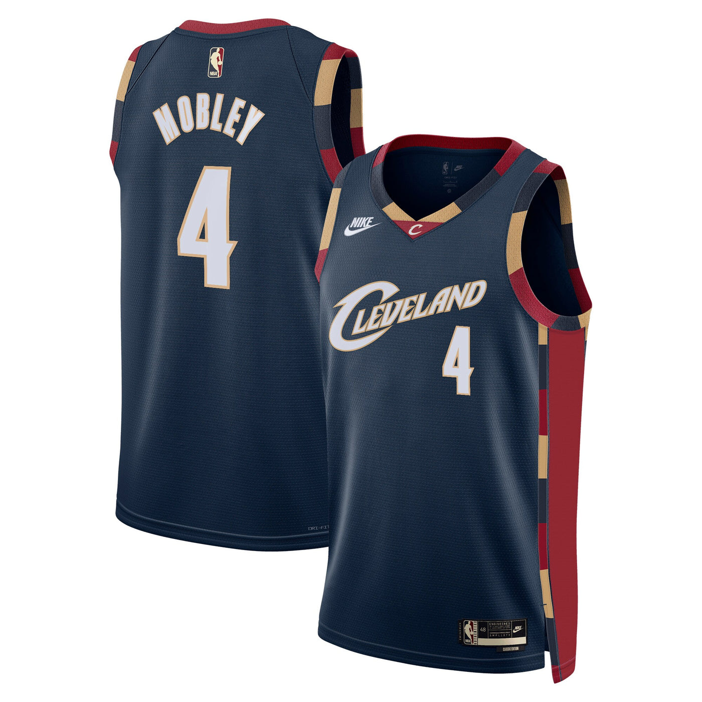 Cleveland Cavaliers Nike Classic Edition Jersey - Navy - Evan Mobley