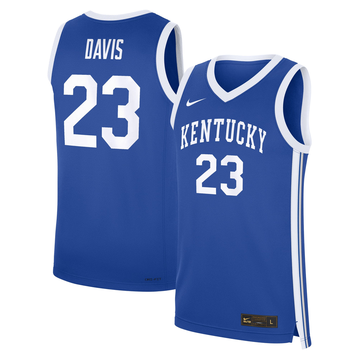 Anthony Davis Kentucky Wildcats Road Replica Basketball Jersey - Royal