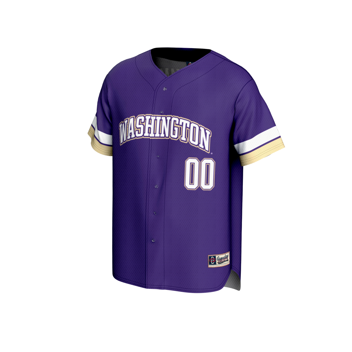 Washington Huskies GameDay Greats NIL Pick-A-Player Lightweight Baseball Jersey - Purple
