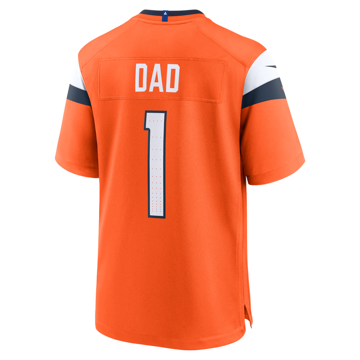 Denver Broncos Nike Orange #1 Dad Game Jersey