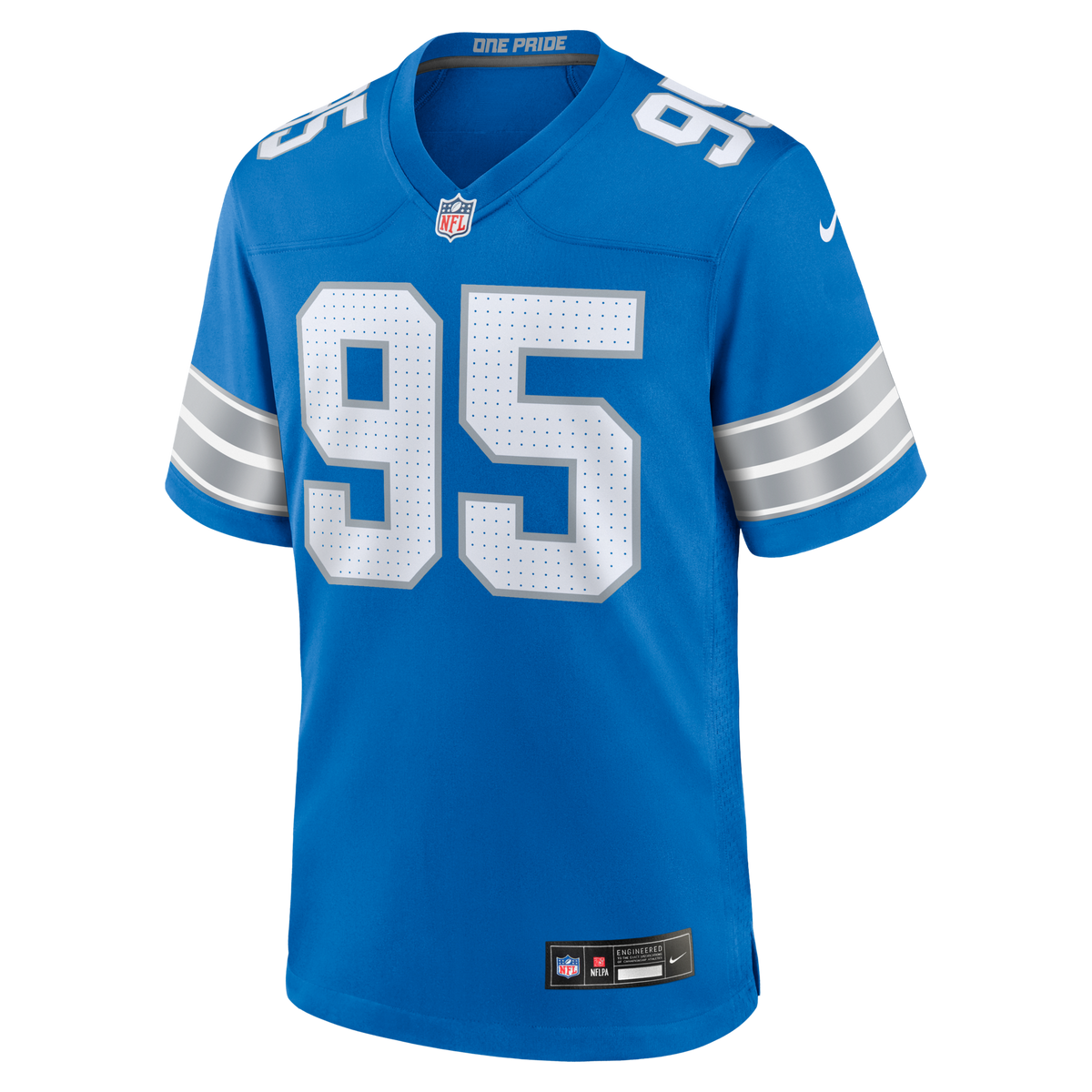 Detroit Lions Mathieu Betts Blue Game Jersey