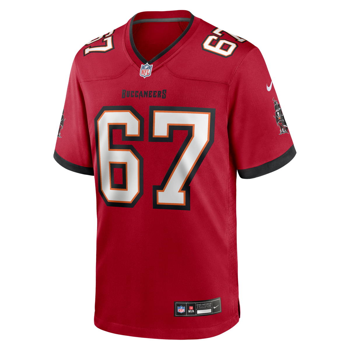 Tampa Bay Buccaneers Luke Goedeke Red Game Player Jersey