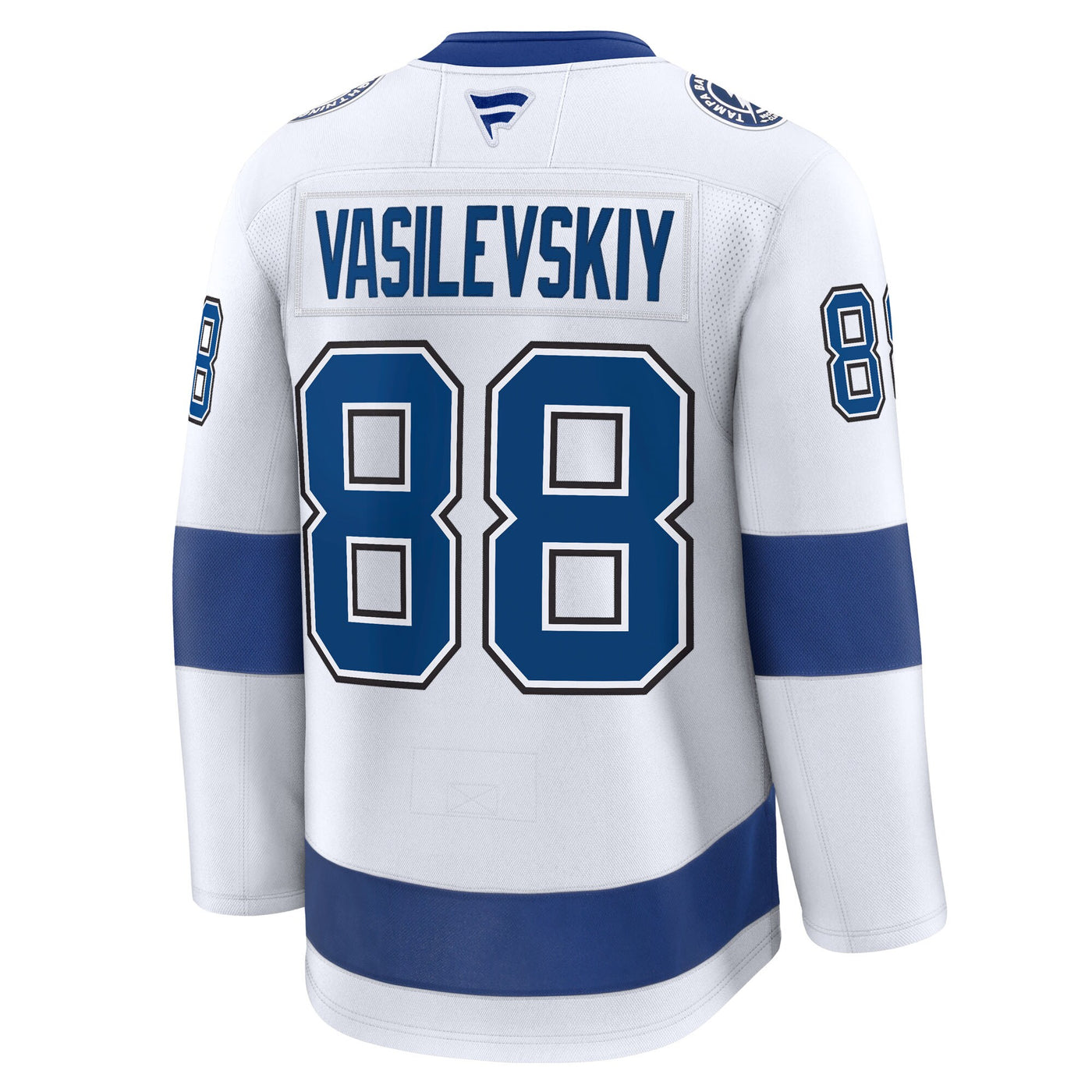Tampa Bay Lightning Andrei Vasilevskiy Fanatics White Away Premium Jersey