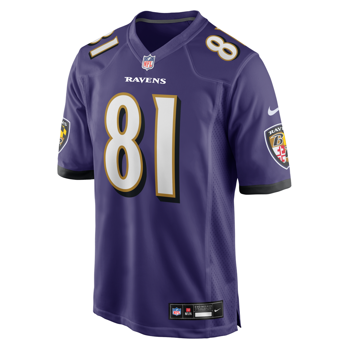 Baltimore Ravens Devontez Walker Purple Team Game Jersey