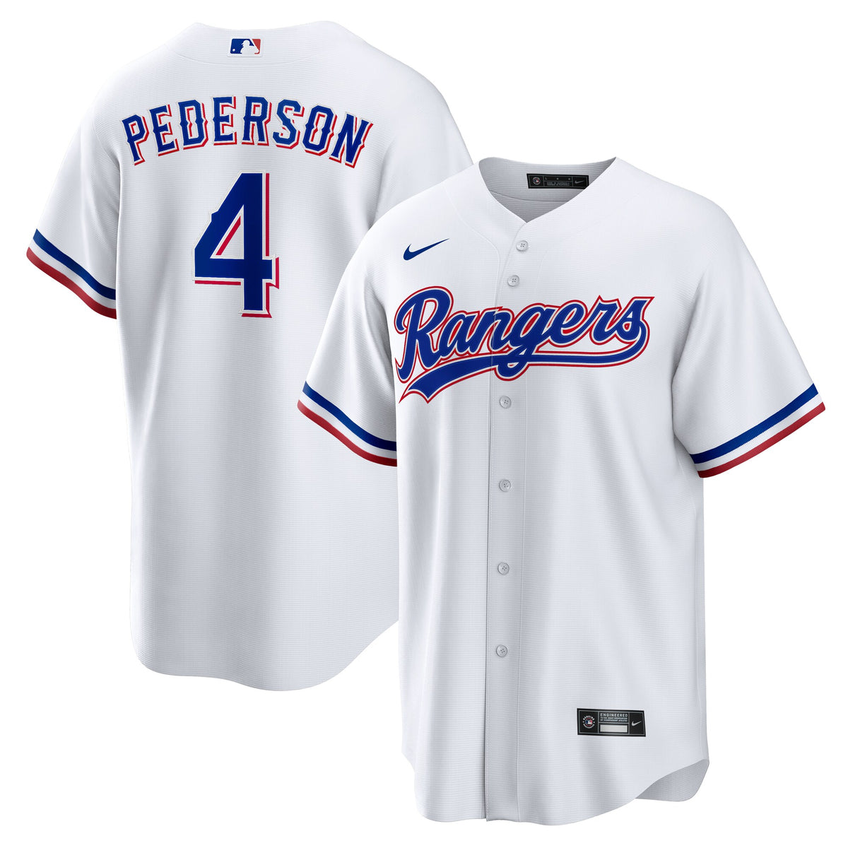 Texas Rangers Joc Pederson White Home Replica Jersey