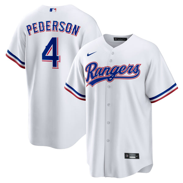 Texas Rangers Joc Pederson White Home Replica Jersey
