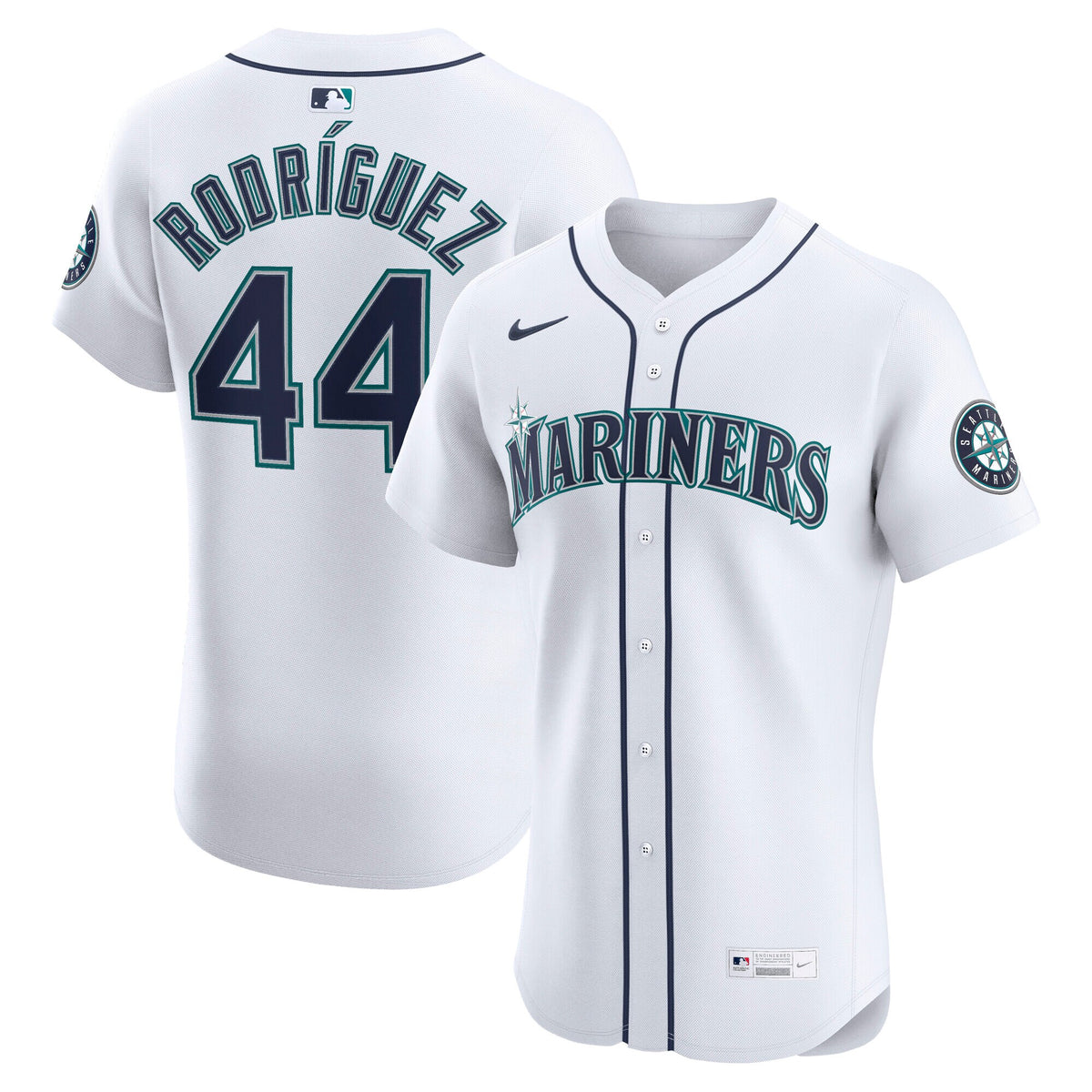 Seattle Mariners Julio Rodríguez White Home Elite Jersey