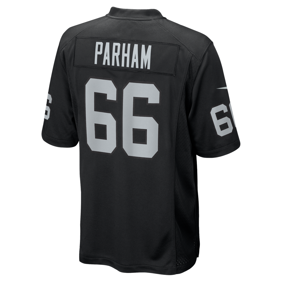 Las Vegas Raiders Dylan Parham Black Game Player Jersey
