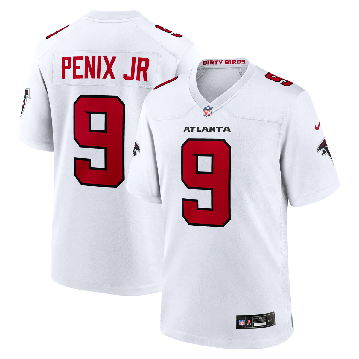 Atlanta Falcons Michael Penix Jr. White Game Jersey