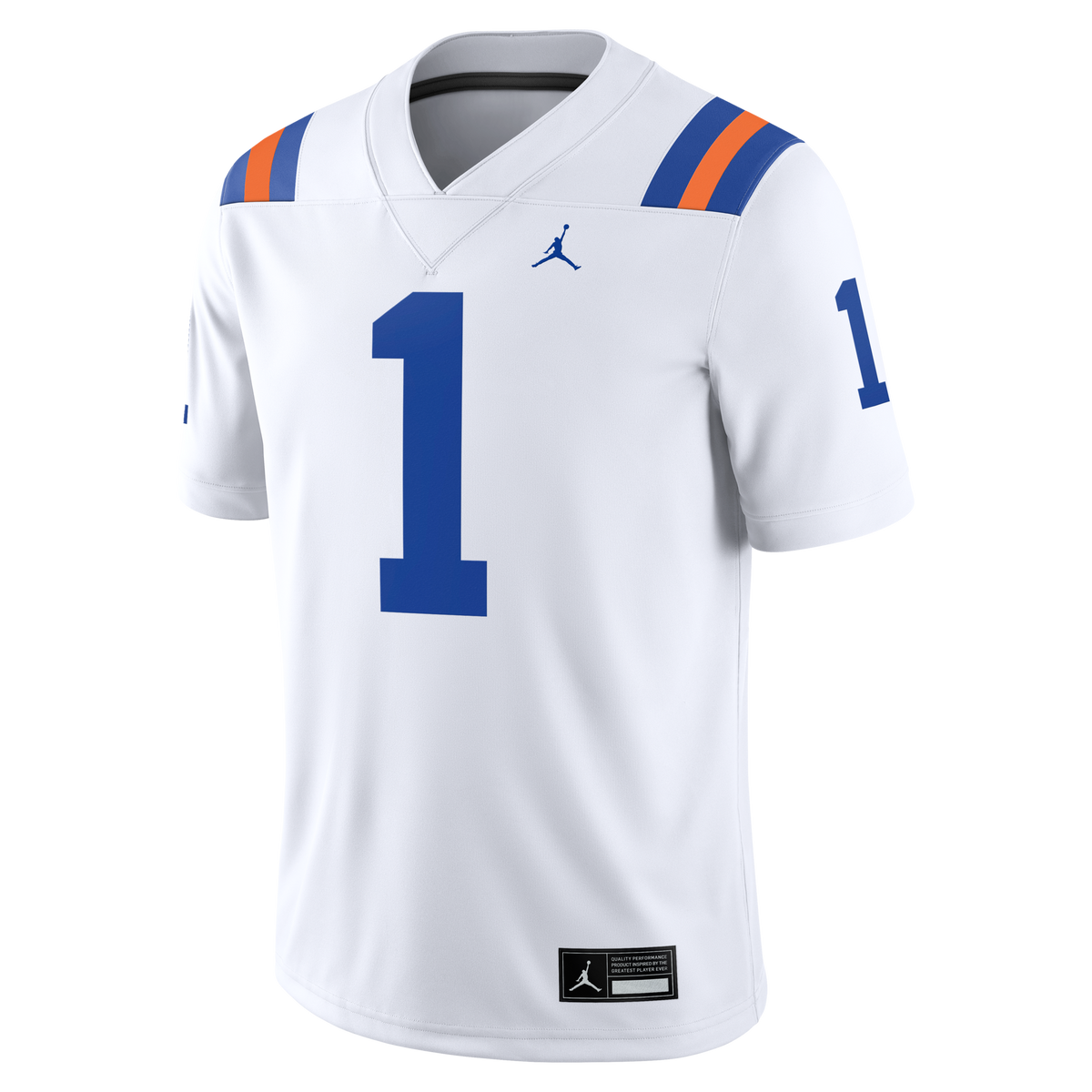 #1 Florida Gators Jordan Brand Alternate Game Football Jersey - White