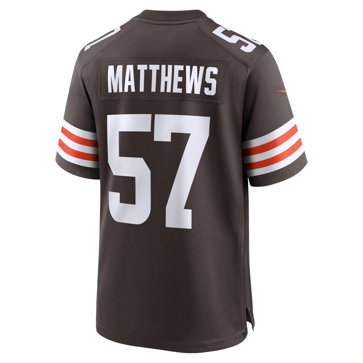 Cleveland Browns Clay Matthews Brown Game Retired Player Jersey
