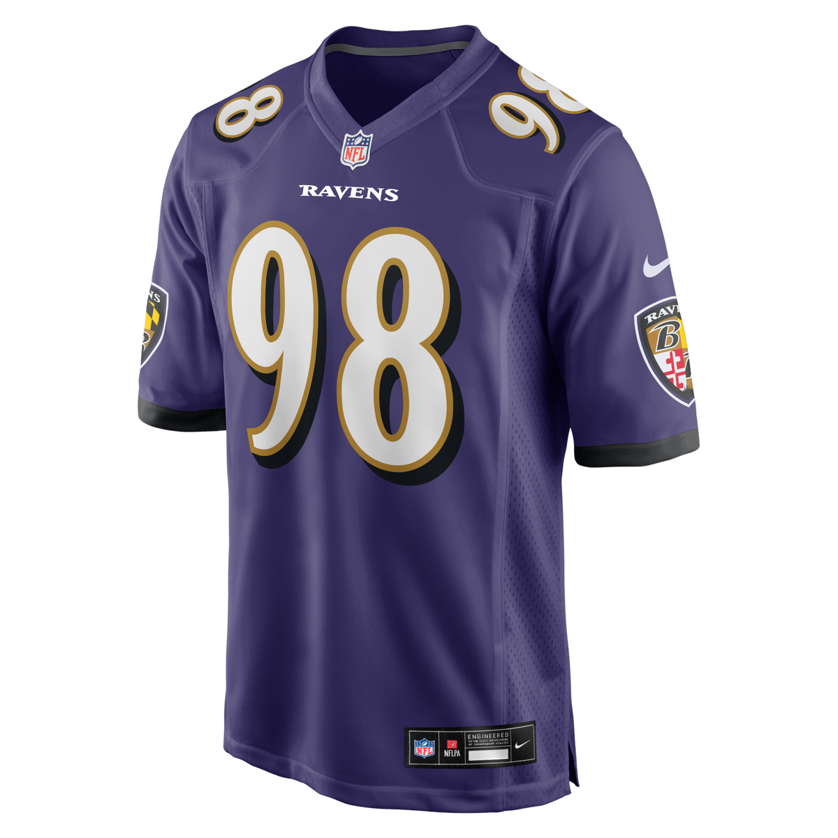 Baltimore Ravens Tony Siragusa Purple Game Retired Player Jersey
