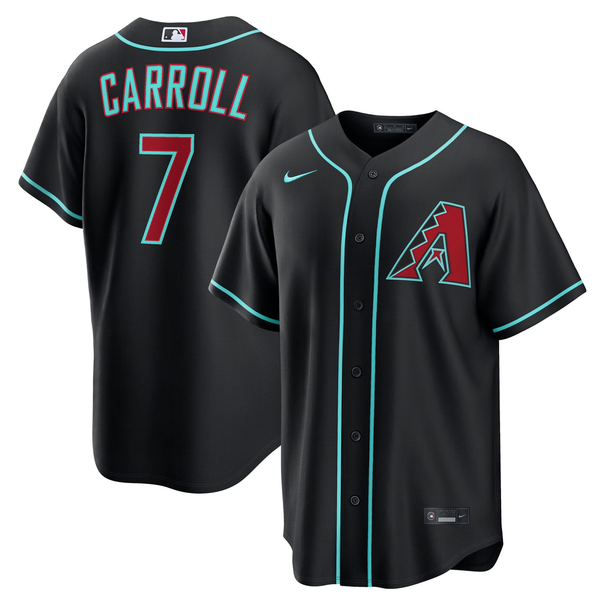 Arizona Diamondbacks Corbin Carroll Black Alternate Replica Jersey