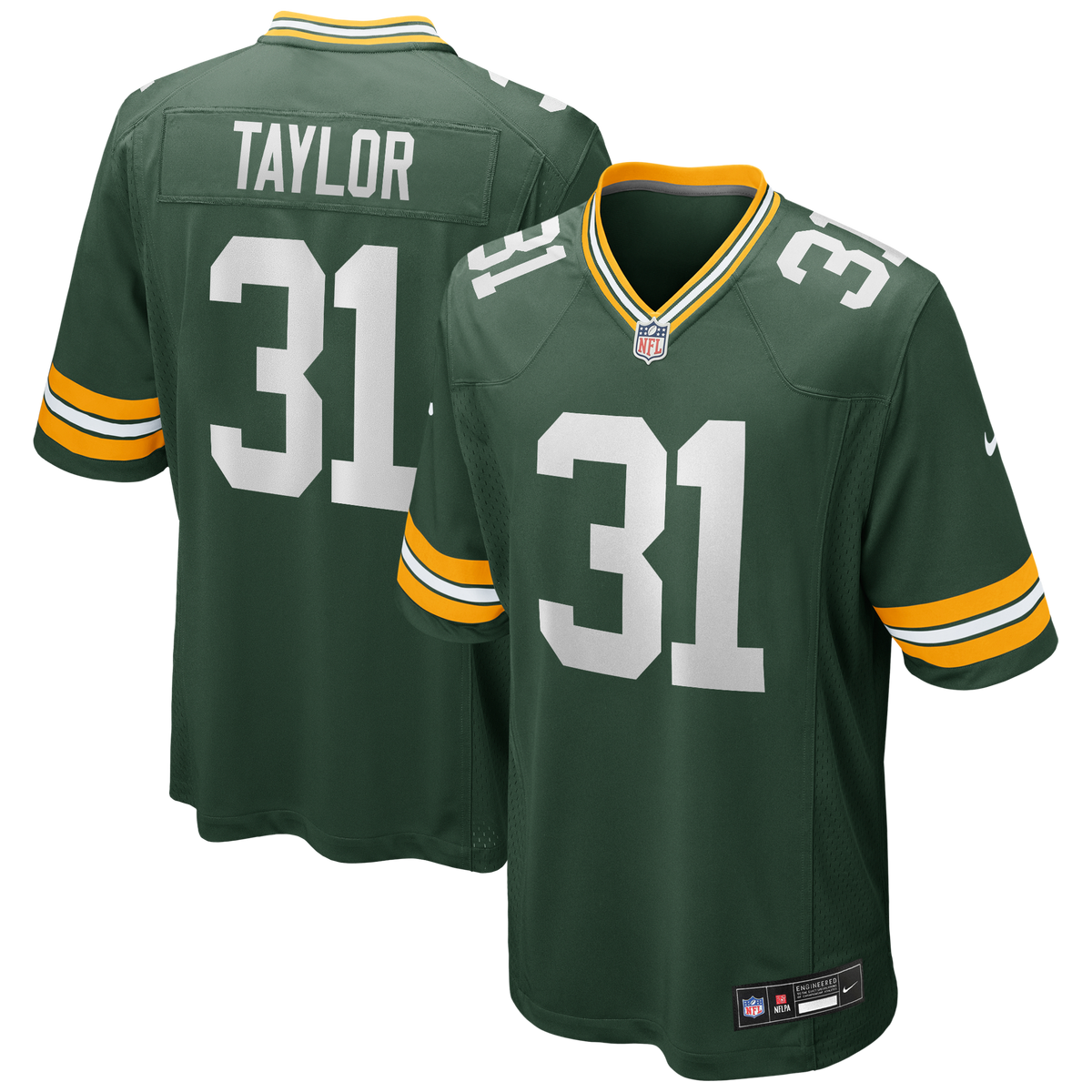 Green Bay Packers Jim Taylor Green Game Retired Player Jersey