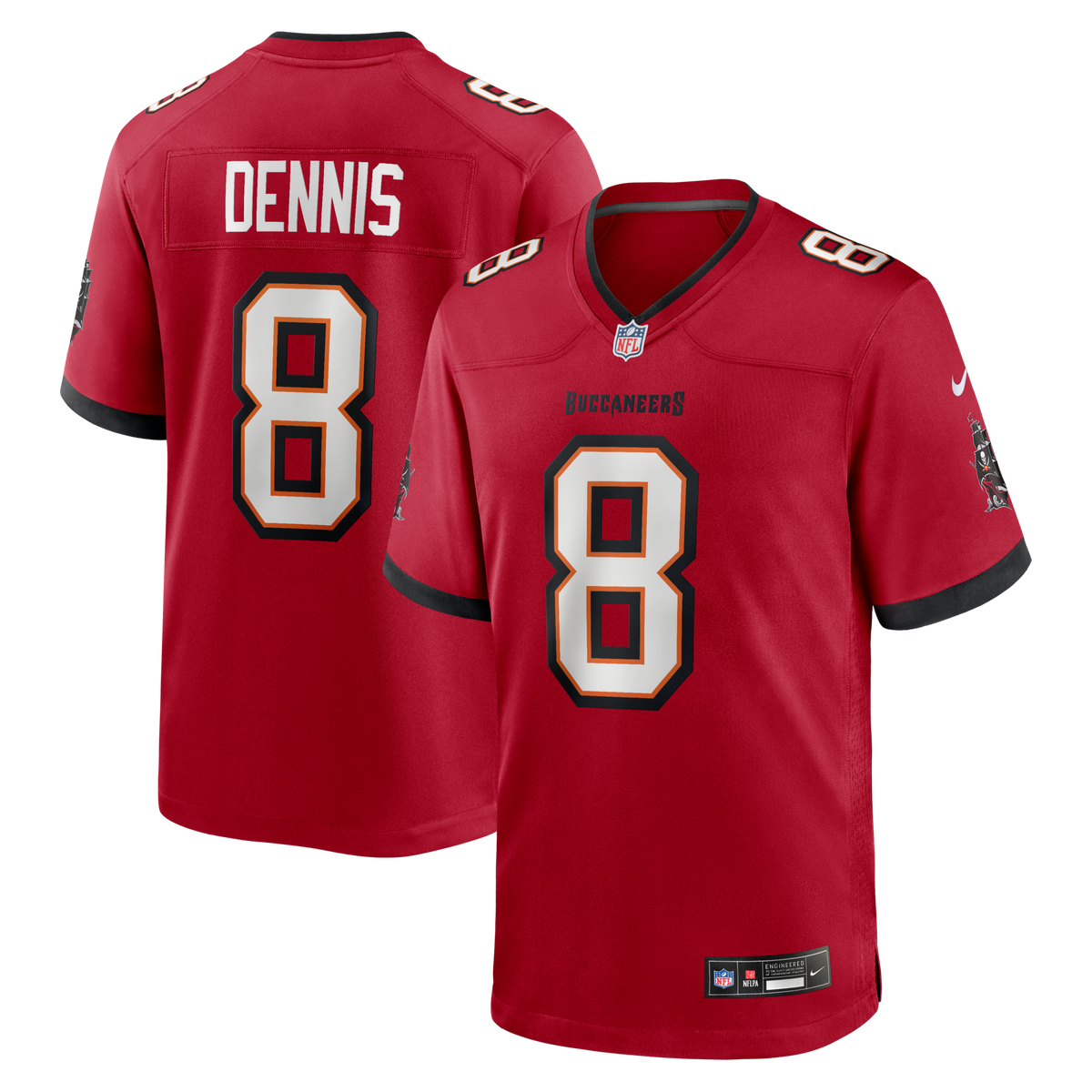 Tampa Bay Buccaneers SirVocea Dennis Red Game Jersey