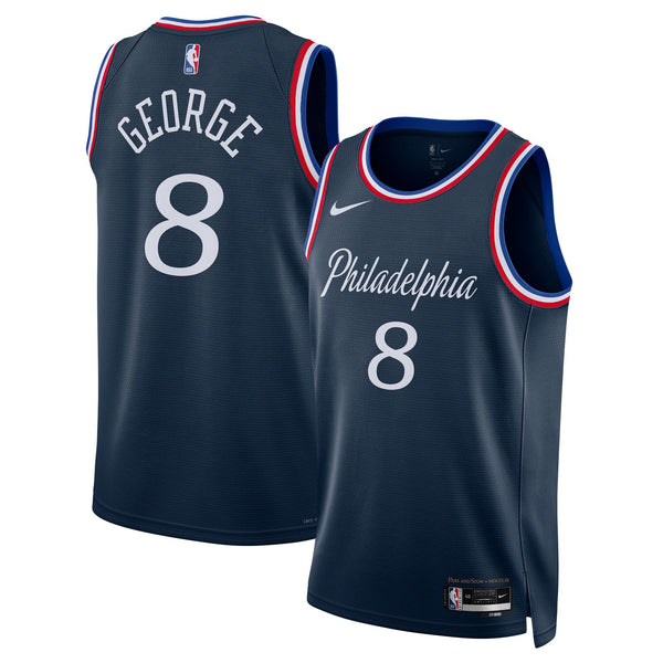 Philadelphia 76ers Nike 2025/26 City Edition Swingman Jersey - Navy - Paul George