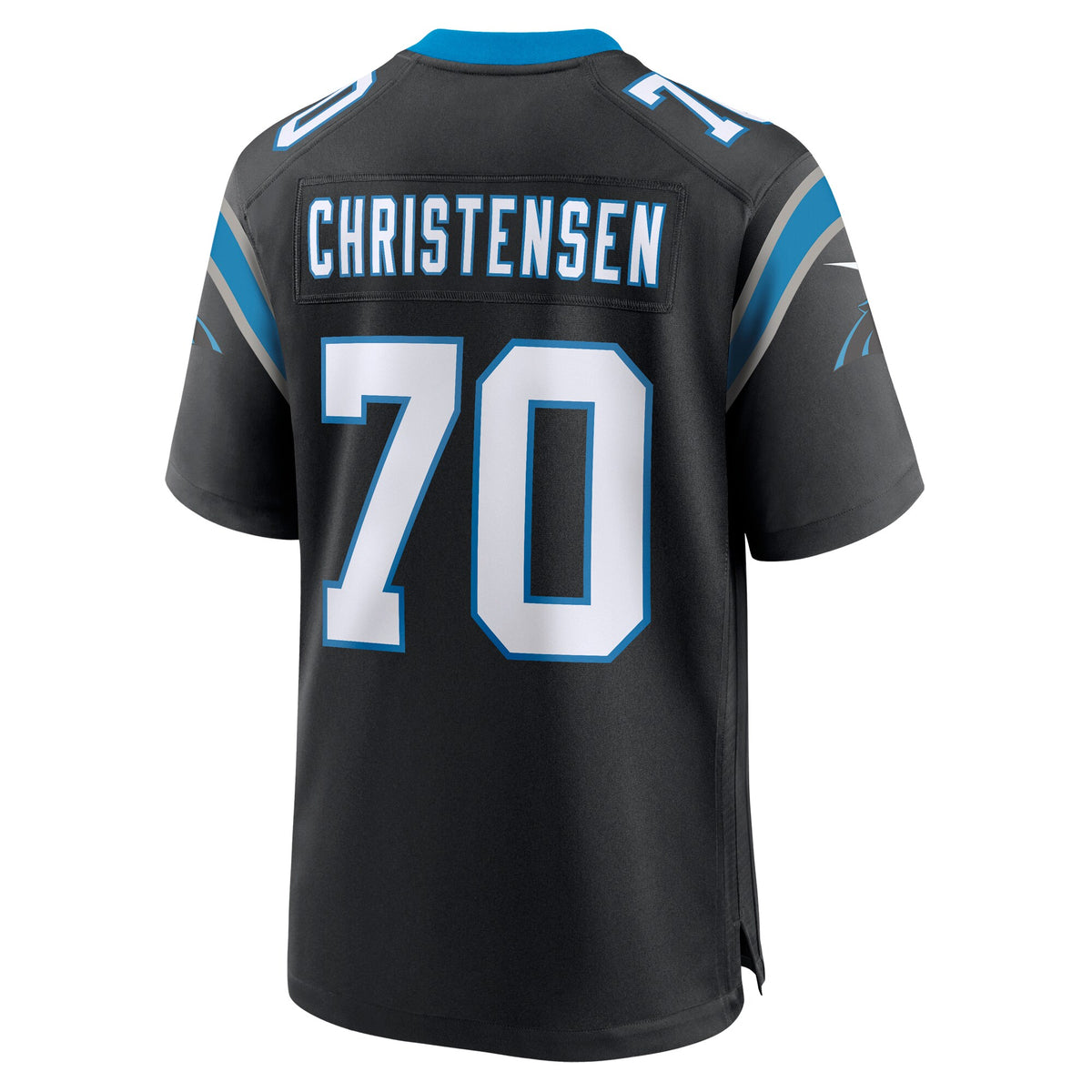 Carolina Panthers Brady Christensen Black Team Game Jersey