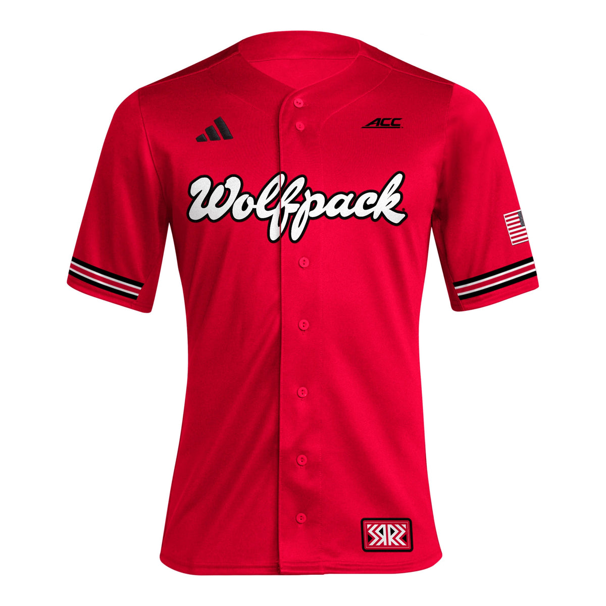 NC State Wolfpack Reverse Retro Replica Baseball Jersey - Red