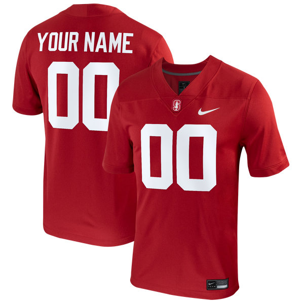Nike Cardinal Stanford Cardinal Football Custom Game Jersey