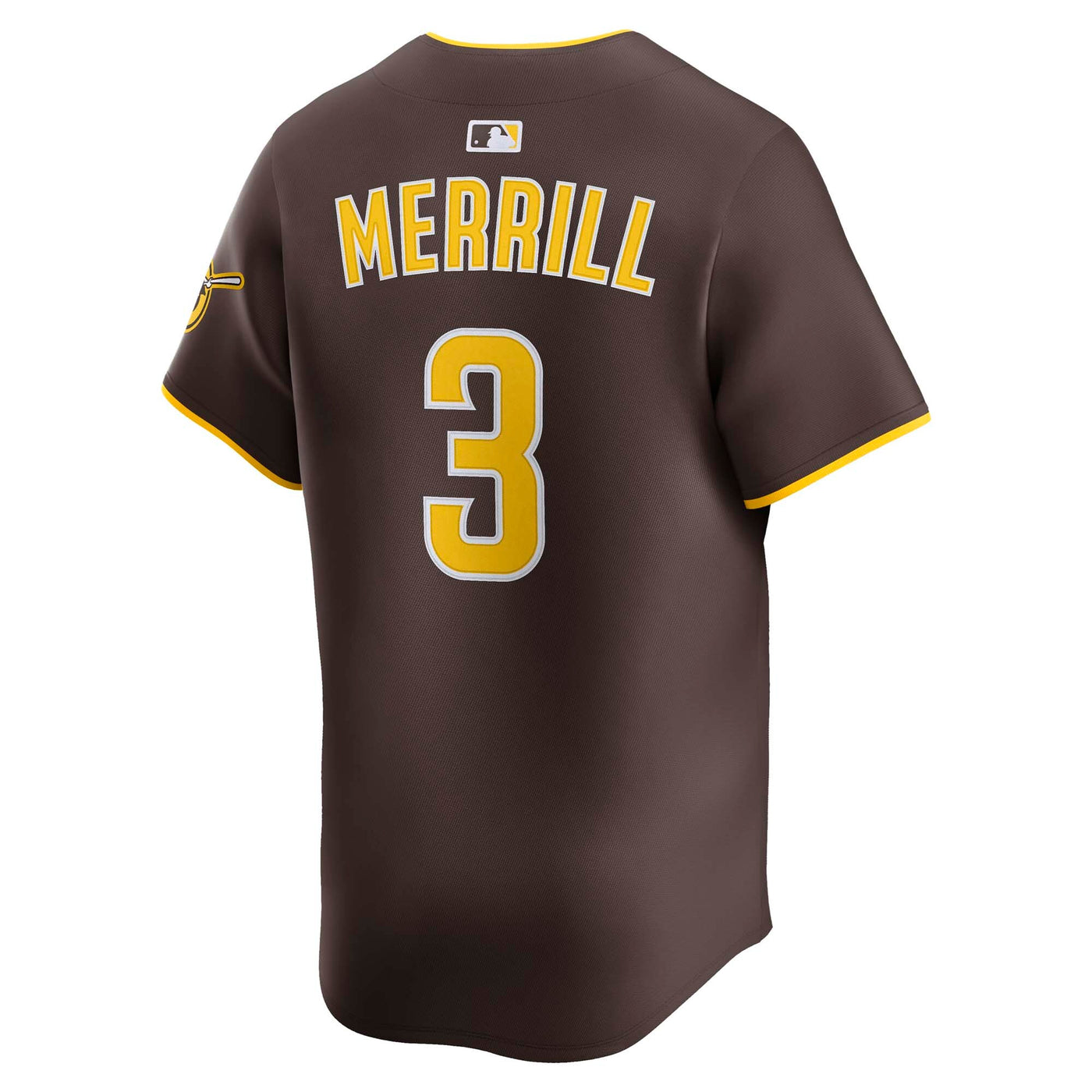 San Diego Padres Jackson Merrill Nike Brown Road Limited Player Jersey