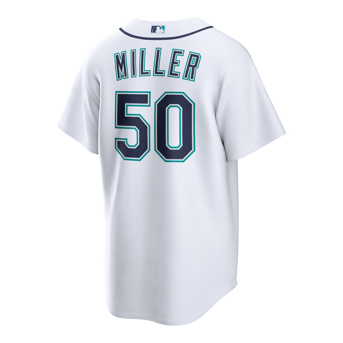 Seattle Mariners Bryce Miller White Home Replica Jersey