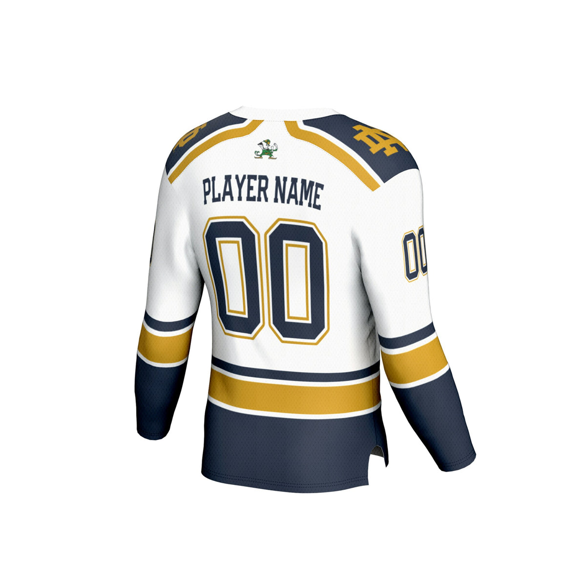 Notre Dame Fighting Irish GameDay Greats Lightweight Hockey NIL Pick-a-Player Fashion Jersey - White