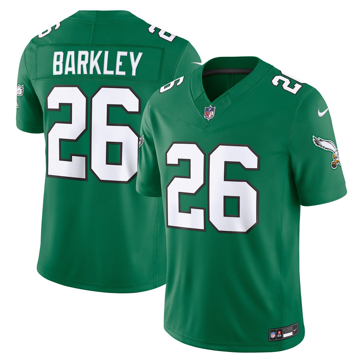 Philadelphia Eagles Saquon Barkley Kelly Green Alternate Vapor F.U.S.E. Stitched Limited Jersey