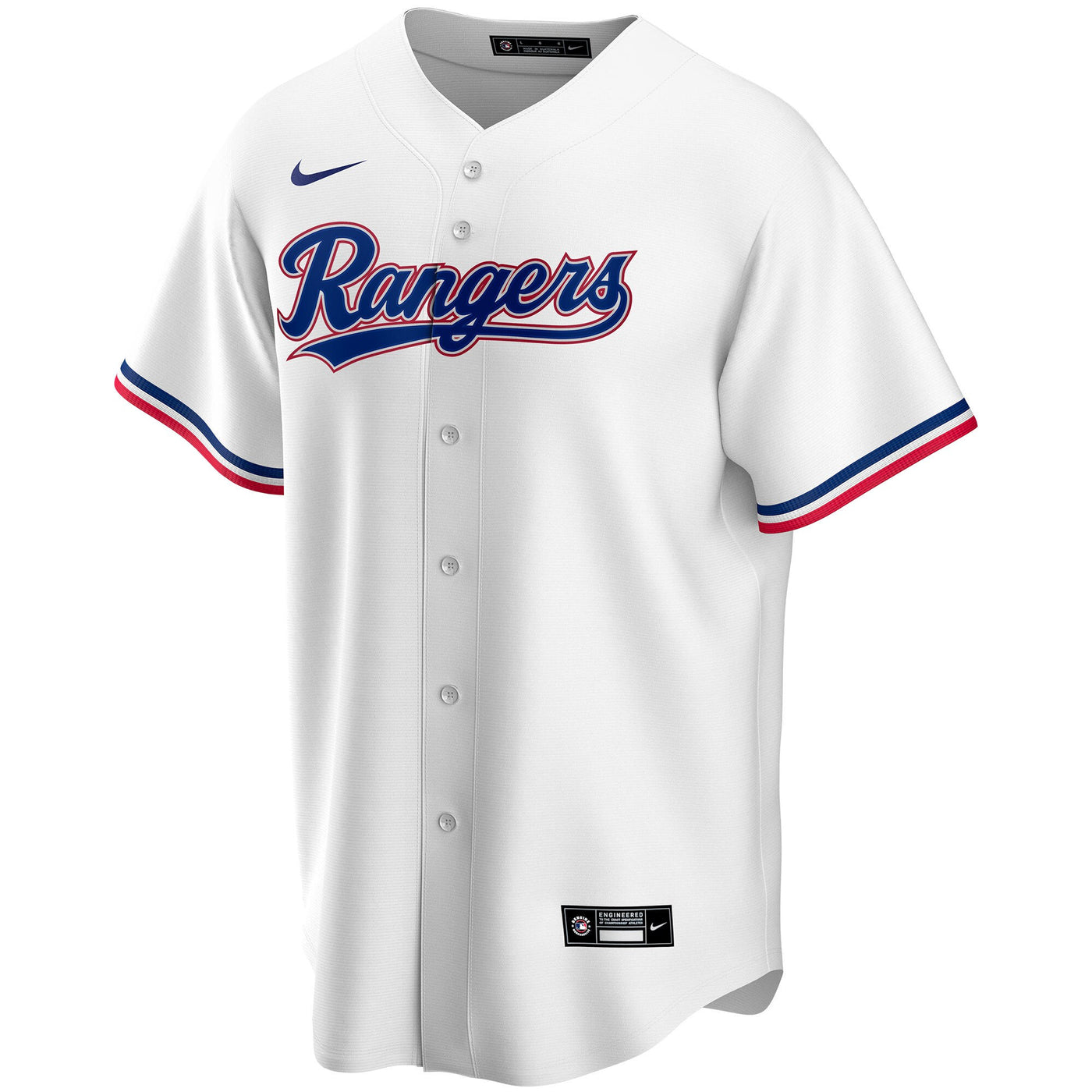 Texas Rangers Nike White Home Replica Custom Jersey